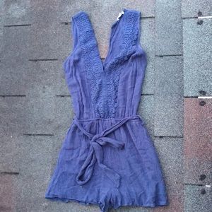 Navy blue romper